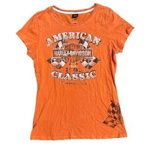 Harley-Davidson Orange T-Shirt Large